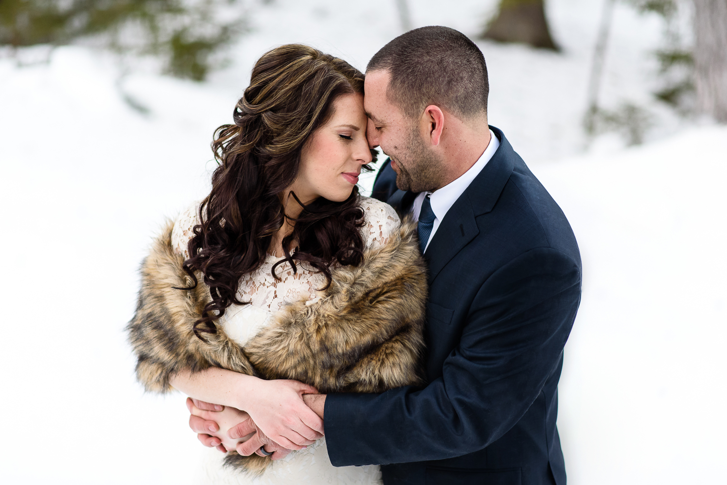 Vermont Elopement;Winter;Snow;Mountain Top Inn Wedding