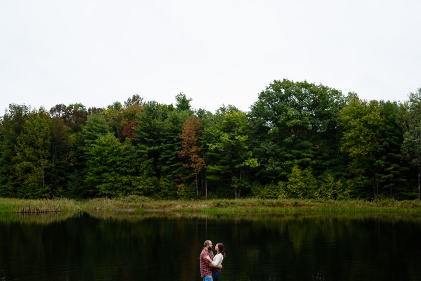 Pond;Vermont Engagement Photos